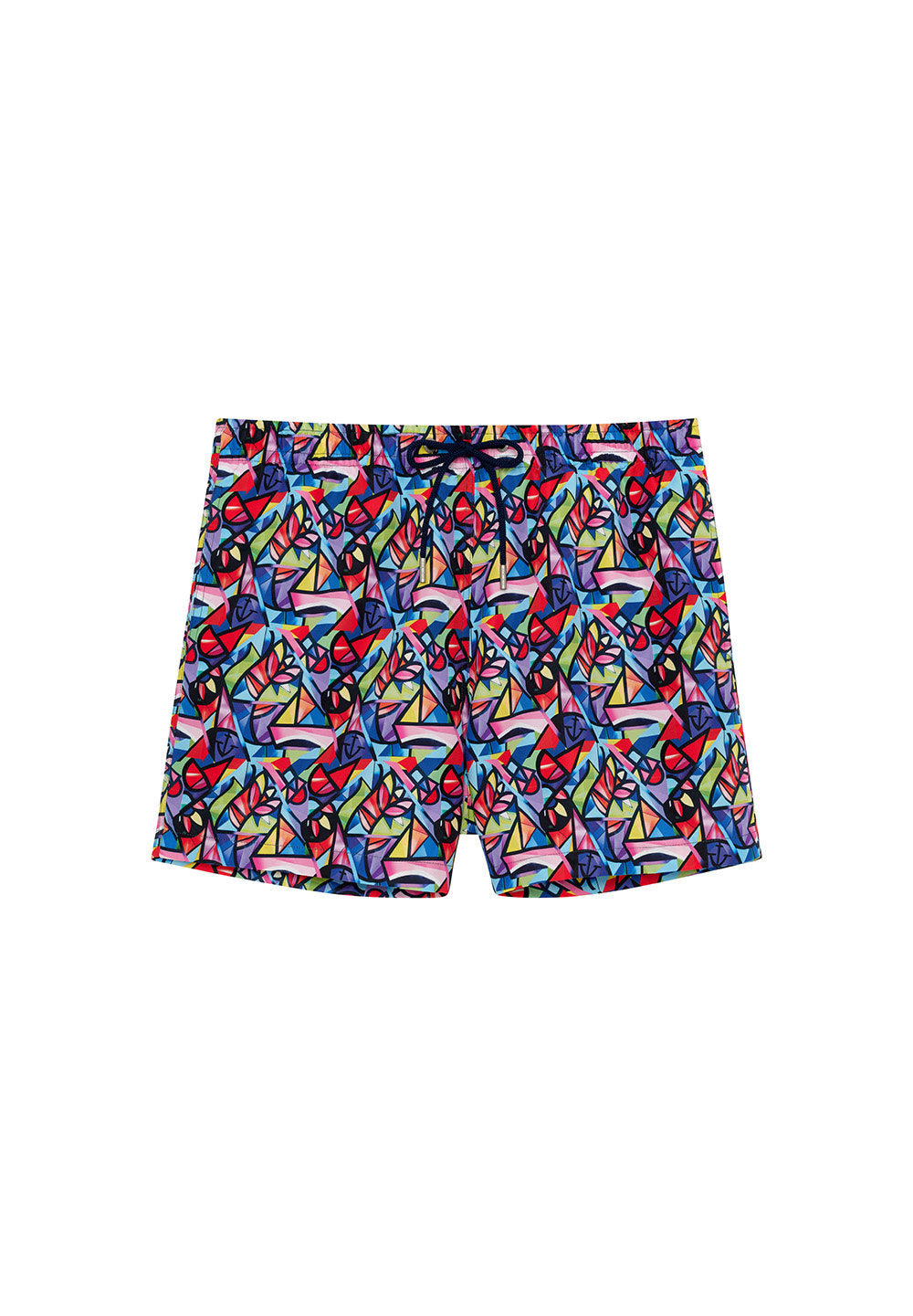 Front cutout view of HO multico print  Beach Boxer