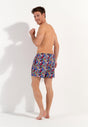 General view of a men model wearing HO multico print  Beach Boxer
