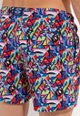 General view of a men model wearing HO multico print  Beach Boxer