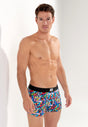 General view of a men model wearing HO multico print  Boxer Briefs