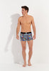 Full-body view of a men model wearing HO multico print  Boxer Briefs