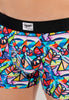 Close-up view of a men model wearing HO multico print  Boxer Briefs