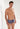 Front view of a men model wearing HO multico print  Swim Trunk