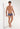 General view of a men model wearing HO multico print  Swim Trunk