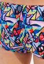 General view of a men model wearing HO multico print  Swim Trunk