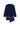 Front cutout view of HO navy print cotton Long Sleepwear