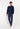 Full-body view of a men model wearing HO navy print cotton Long Sleepwear