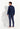 General view of a men model wearing HO navy print cotton Long Sleepwear