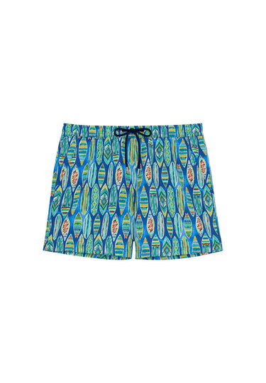 Front cutout view of HO blue print  Beach Boxer