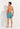 General view of a men model wearing HO blue print  Beach Boxer