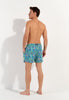 General view of a men model wearing HO blue print  Beach Boxer