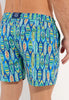 General view of a men model wearing HO blue print  Beach Boxer
