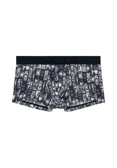 Front cutout view of HO dark grey print  Trunk