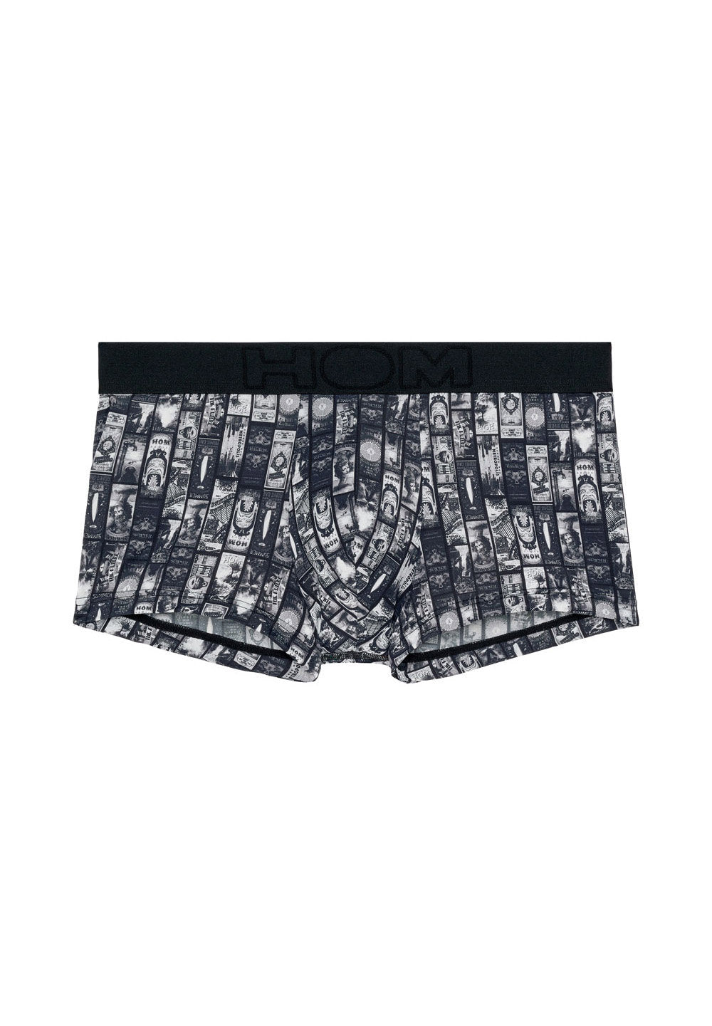 Front cutout view of HO dark grey print  Trunk