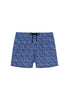 Front cutout view of HO navy print  Beach Boxer