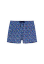 Front cutout view of HO navy print  Beach Boxer