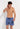 Front view of a men model wearing HO navy print  Beach Boxer