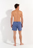 General view of a men model wearing HO navy print  Beach Boxer