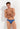 Front view of a men model wearing HO navy print  Swim Micro Briefs