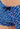 Close-up view of a men model wearing HO navy print  Swim Shorts