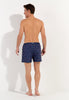 General view of a men model wearing HO navy print  Beach Boxer