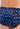 General view of a men model wearing HO navy print  Swim Mini Briefs