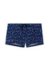 Front cutout view of HO navy print  Swim Shorts