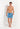 General view of a men model wearing HO blue print  Beach Boxer