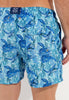 General view of a men model wearing HO blue print  Beach Boxer