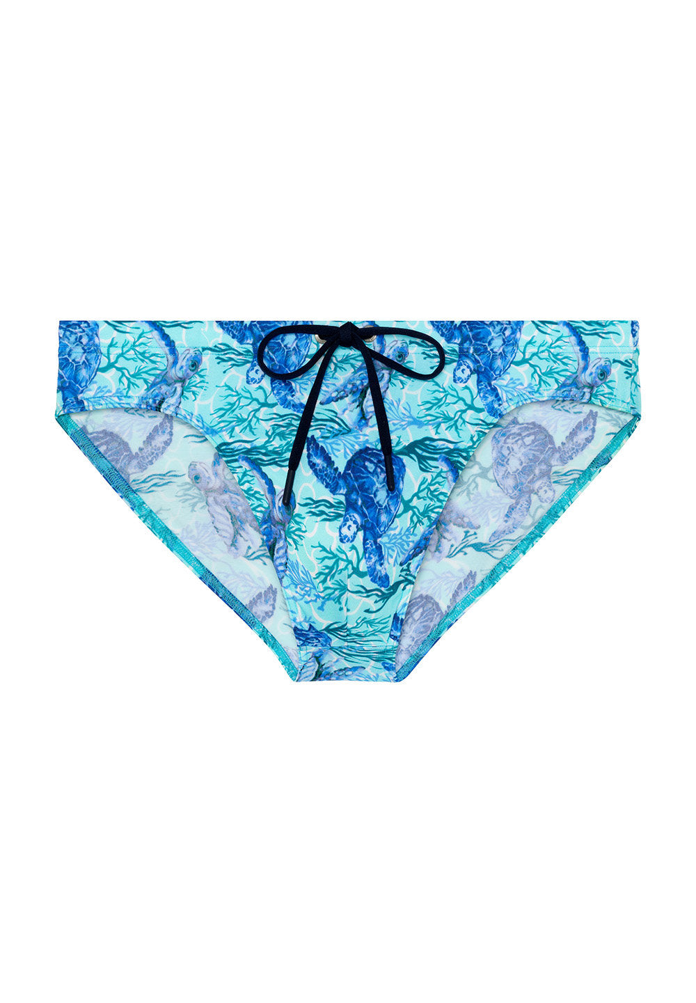 Front cutout view of HO blue print  Swim Mini Briefs