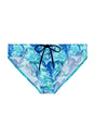 Front cutout view of HO blue print  Swim Mini Briefs