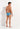 General view of a men model wearing HO blue print  Swim Mini Briefs