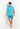 Full-body view of a men model wearing HO turquoise print cotton Short Sleepwear