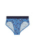 Front cutout view of HO blue print modal/viscose/tencel Briefs HO1