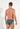 Back view of a men model wearing HO dark grey print  Comfort Micro Briefs
