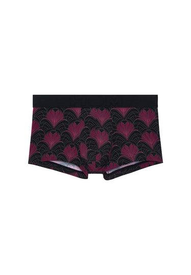 Front cutout view of HO bordeaux print  Trunk