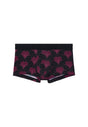 Front cutout view of HO bordeaux print  Trunk