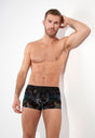 Front view of a men model wearing HO black  Trunk