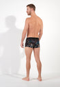 General view of a men model wearing HO black  Trunk