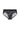 Front cutout view of HO black print modal/viscose/tencel Mini Briefs