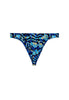 Back cutout view of HO navy blue print  G-String