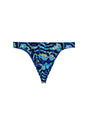 Back cutout view of HO navy blue print  G-String