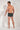 General view of a men model wearing HO black print  Trunk