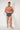 Full-body view of a men model wearing HO navy blue print  Trunk