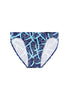Front cutout view of HO navy blue print  Comfort Micro Briefs