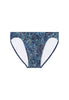 Front cutout view of HO navy print  Comfort Micro Briefs