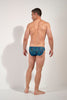 General view of a men model wearing HO navy print  Comfort Micro Briefs