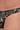 Close-up view of a men model wearing HO black print  G-String