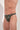 General view of a men model wearing HO black print  G-String