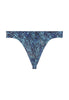 Front cutout view of HO navy print  G-String